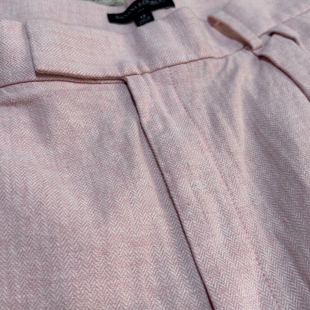 Banana Republic Pink Tailored Bermuda Shorts High Waist Pleated Trouser women 18 - Picture 12 of 12